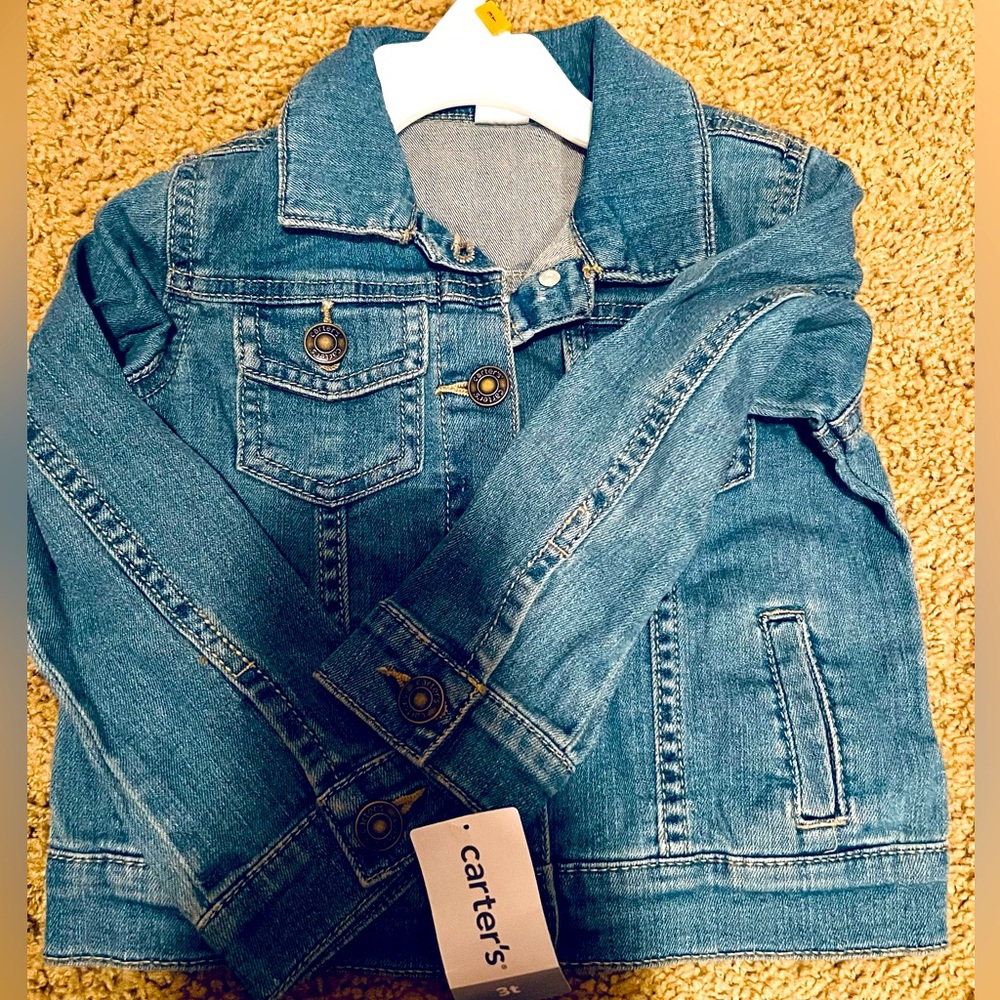 Brand New Carters Jean Jacket 3T